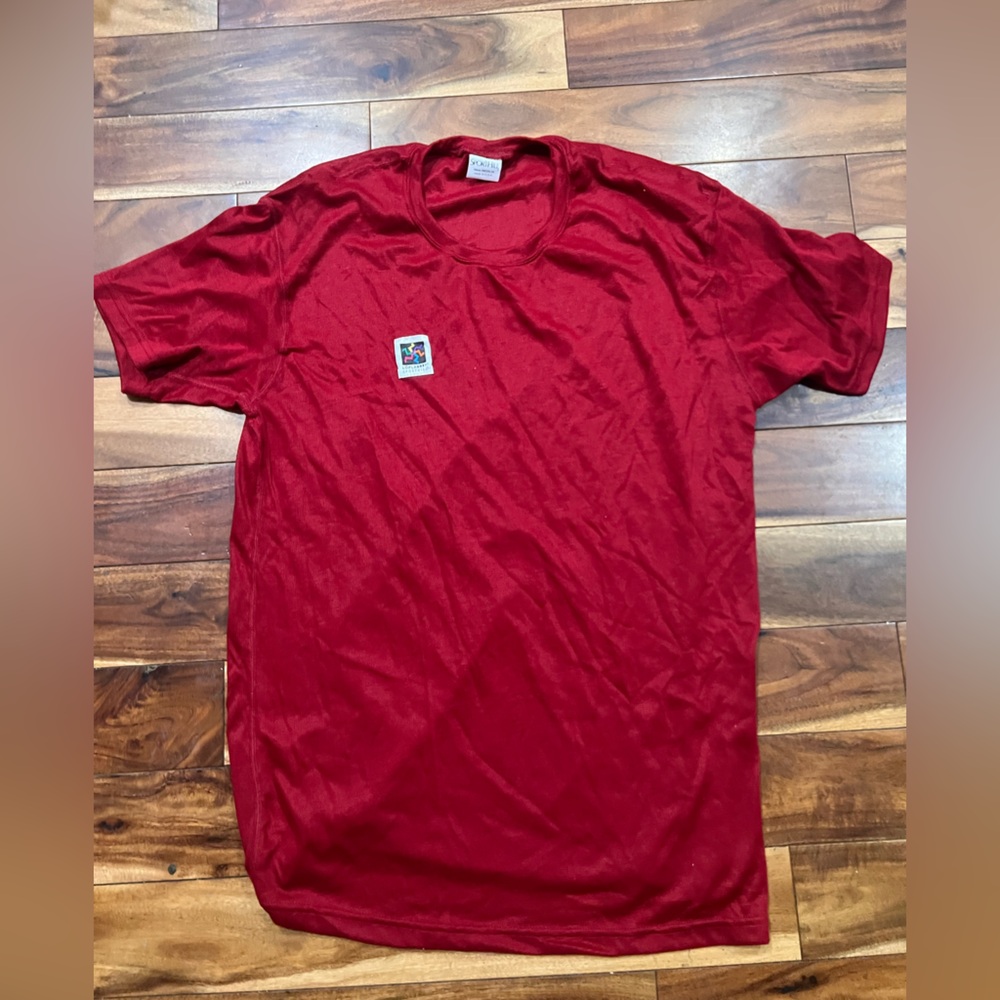 VTG Sporthill Red Men's Running Shirt Mesh Lightweight Layering M
